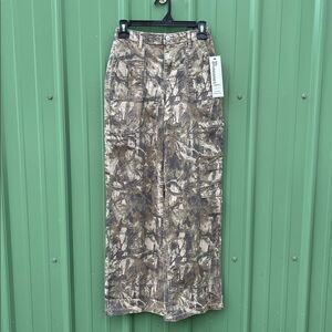 Women’s Camo Wide Leg Cargo Pants Size XS